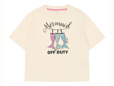 THE NEW Tia oversized t-shirt gardenia mermaid print forfra
