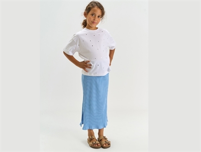 THE NEW Tove long rib nederdel forever blue vist på barn