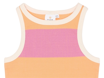 THE NEW Tatiana rib kjole cashmere rose striped tæt på hals