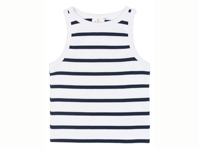 THE NEW Tish rib top navy blazer striped forfra