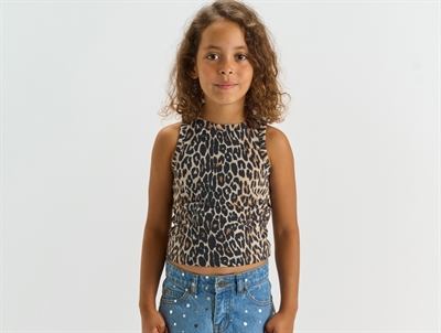 THE NEW True top leopardprint rainy day aop vist på barn