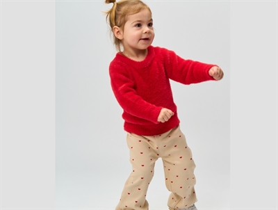 THE NEW siblings Rhea ribbukser gardenia med hjerteprint set på barn