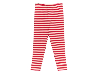 THE NEW siblings ribleggings i rød/hvid stribet