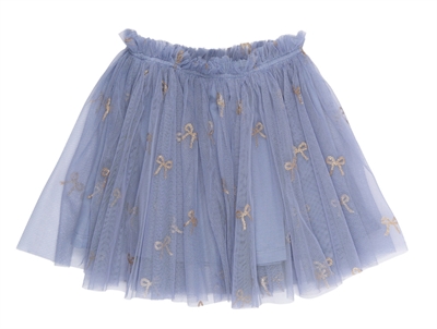 THE NEW siblings tylskørt i tempest aop med sløjfer set forfra