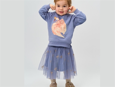 THE NEW siblings tylskørt i tempest aop med sløjfer iført barn