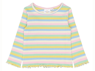 THE NEW Siblings Sofia rib bluse multi striped forfra