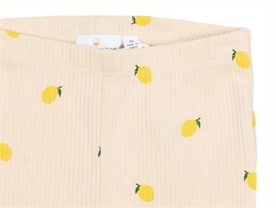 THE NEW Siblings Smilla flared rib bukser gardenia aop tæt på talje og print