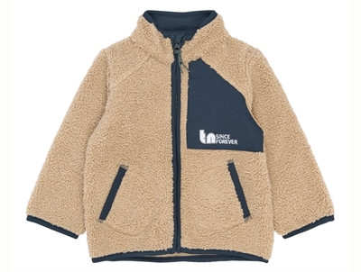 THE NEW Siblings Stormy teddy jakke navy blazer set forfra