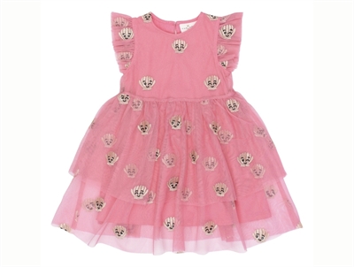 the new siblings tulle kjole rosa med broderi forfra