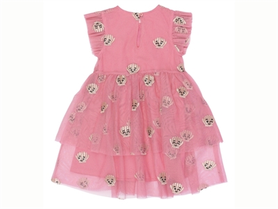 the new siblings tulle kjole rosa med broderi bagfra