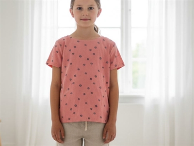 Wheat top Isalena rose tan med blomster