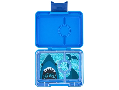 Yumbox Snack madkasse surf blue med haj