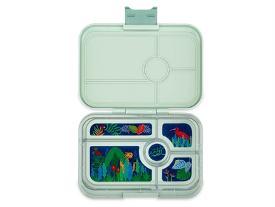 Yumbox Tapas XL madkasse pistachio green jungle med 5 rum