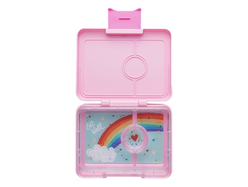Yumbox Snack Bento Madkasse Pink/regnbue Med 3 Rum