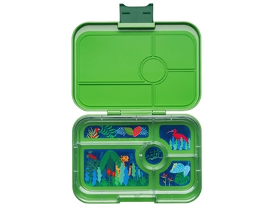 Yumbox Tapas xl madkasse grøn/jungle med 5 rum